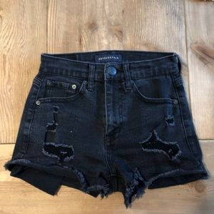 Aeropostale Black Jean Shorts